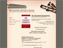Tablet Screenshot of letsbuildexcellence.com